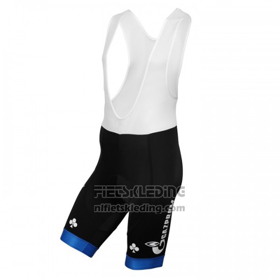 2016 Fietskleding Gazprom Rusvelo Colnago Blauw en Wit Korte Mouwen en Koersbroek